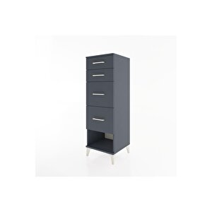 Hyperion Dolap 4 Çekmeceli 44x44x134 Antrasit-antrasit