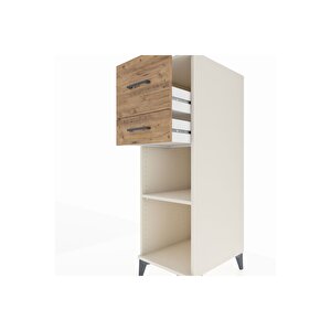 Kronos Dolap Tek Raflı 2 Çekmeceli 44x59x134 Aytaşı-çam