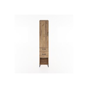 Hyperion Dolap 3 Raflı 2 Çekmeceli Tek Kapaklı 44x44x221 Çam-çam