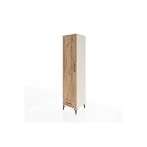 Hyperion Dolap 3 Raflı Tek Çekmeceli Tek Askılı 44x44x195 Aytaşı-çam