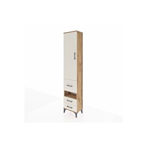 Arges Dolap 3 Raflı 3 Çekmeceli Tek Askılı 44x30x221 Çam-aytaşı