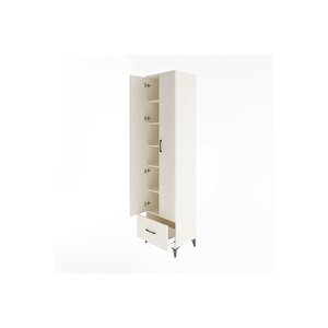 Hyperion Dolap 6 Raflı Tek Çekmeceli 2 Kapaklı 60x44x243 Aytaşı-aytaşı