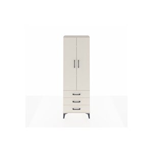 Arges Dolap 4 Raflı 3 Çekmeceli 2 Kapaklı 60x30x182 Aytaşı-aytaşı