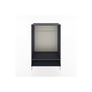 Hyperion Dolap Tek Raflı Tek Askılı 88x44x134 Antrasit-antrasit