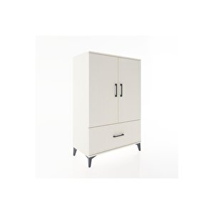 Hyperion Dolap 3 Raflı Tek Çekmeceli 2 Kapaklı 88x44x134 Aytaşı-aytaşı