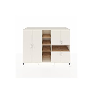 Kronos Dolap 13 Raflı 6 Kapaklı 220x59x163 Aytaşı-aytaşı/çam