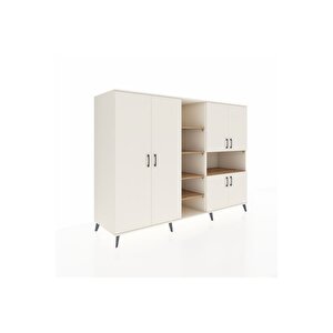 Kronos Dolap 13 Raflı 6 Kapaklı 220x59x163 Aytaşı-aytaşı/çam