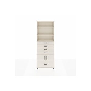 Arges Dolap 4 Raflı 5 Çekmeceli 2 Kapaklı 88x30x243 Aytaşı-aytaşı