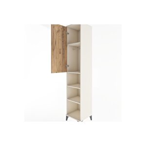 Hyperion Dolap 4 Raflı Tek Kapaklı Tek Askılı 44x44x221 Aytaşı-çam