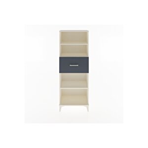 Arges Dolap 3 Raflı Tek Çekmeceli 60x30x163 Aytaşı-antrasit