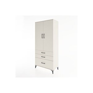 Hyperion Dolap 4 Raflı 3 Çekmeceli 2 Kapaklı 88x44x195 Aytaşı-aytaşı