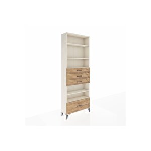 Arges Dolap 5 Raflı 4 Çekmeceli 88x30x243 Aytaşı-çam