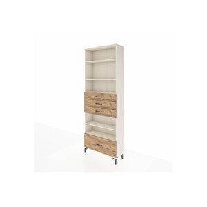 Arges Dolap 5 Raflı 4 Çekmeceli 88x30x243 Aytaşı-çam