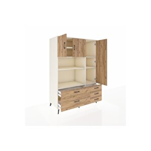 Kronos Dolap 7 Raflı 5 Çekmeceli 3 Kapaklı 132x59x195 Aytaşı-çam/çam