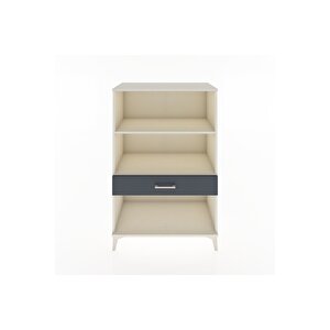 Hyperion Dolap 2 Raflı Tek Çekmeceli 88x44x134 Aytaşı-antrasit