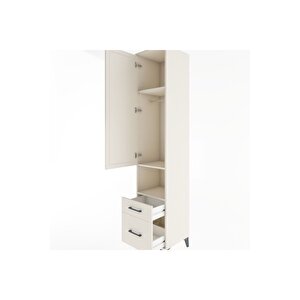 Hyperion Dolap 3 Raflı 2 Çekmeceli Tek Askılı 44x44x221 Aytaşı-aytaşı