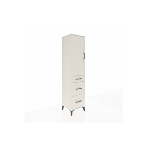 Hyperion Dolap Tek Raflı 3 Çekmeceli Tek Askılı 44x44x195 Aytaşı-aytaşı
