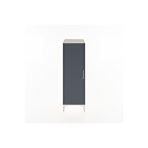 Hyperion Dolap 3 Raflı Tek Kapaklı 44x44x134 Aytaşı-antrasit