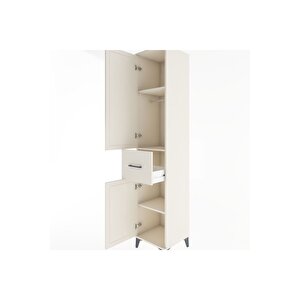 Hyperion Dolap 3 Raflı Tek Çekmeceli Tek Askılı 44x44x221 Aytaşı-aytaşı