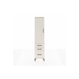 Hyperion Dolap 4 Raflı 3 Çekmeceli Tek Kapaklı 44x44x195 Aytaşı-aytaşı