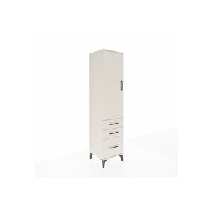 Hyperion Dolap 4 Raflı 3 Çekmeceli Tek Kapaklı 44x44x195 Aytaşı-aytaşı