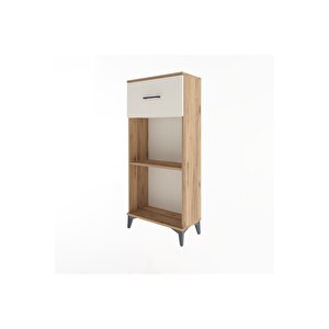 Arges Dolap Tek Raflı Tek Çekmeceli 60x30x134 Çam-aytaşı