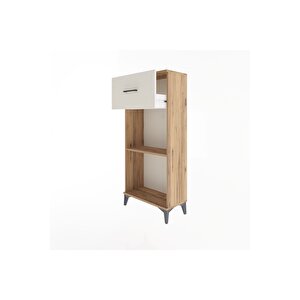 Arges Dolap Tek Raflı Tek Çekmeceli 60x30x134 Çam-aytaşı