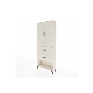 Arges Dolap 3 Raflı 2 Çekmeceli 2 Kapaklı 88x30x221 Aytaşı-aytaşı