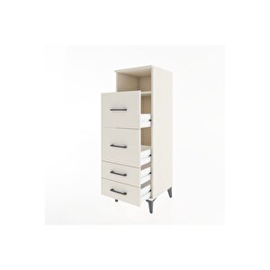 Hyperion Dolap Tek Raflı 4 Çekmeceli 44x44x134 Aytaşı-aytaşı