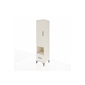 Hyperion Dolap 5 Raflı Tek Çekmeceli Tek Kapaklı 44x44x195 Aytaşı-aytaşı