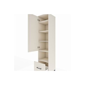 Hyperion Dolap 5 Raflı Tek Çekmeceli Tek Kapaklı 44x44x195 Aytaşı-aytaşı