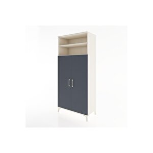 Hyperion Dolap 5 Raflı 2 Kapaklı 88x44x195 Aytaşı-antrasit