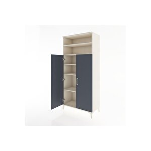 Hyperion Dolap 5 Raflı 2 Kapaklı 88x44x195 Aytaşı-antrasit
