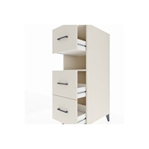 Kronos Dolap Tek Raflı 3 Çekmeceli 44x59x134 Aytaşı-aytaşı