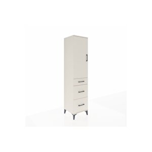 Hyperion Dolap Tek Raflı 3 Çekmeceli Tek Askılı 44x44x195 Aytaşı-aytaşı