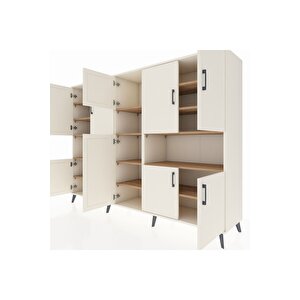 Hyperion Dolap 14 Raflı 10 Kapaklı 220x44x163 Aytaşı-aytaşı/çam