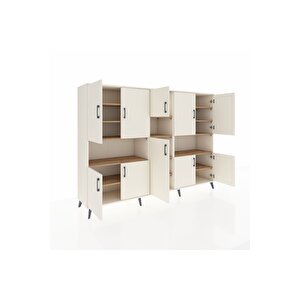 Hyperion Dolap 14 Raflı 10 Kapaklı 220x44x163 Aytaşı-aytaşı/çam