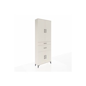 Arges Dolap 4 Raflı 2 Çekmeceli 4 Kapaklı 88x30x243 Aytaşı-aytaşı