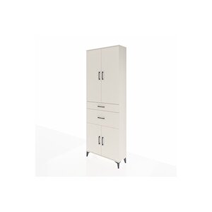 Arges Dolap 4 Raflı 2 Çekmeceli 4 Kapaklı 88x30x243 Aytaşı-aytaşı