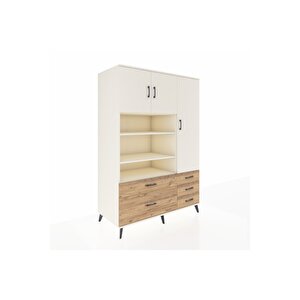 Kronos Dolap 9 Raflı 5 Çekmeceli 3 Kapaklı 132x59x195 Aytaşı-aytaşı/çam