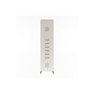 Hyperion Dolap 3 Raflı 6 Çekmeceli 4 Kapaklı 60x44x243 Aytaşı-aytaşı