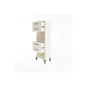 Arges Dolap Tek Raflı 4 Çekmeceli 44x30x134 Aytaşı-aytaşı