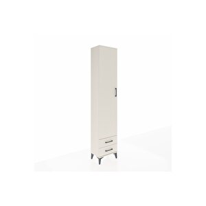 Arges Dolap 2 Raflı 2 Çekmeceli Tek Askılı 44x30x221 Aytaşı-aytaşı