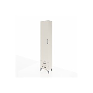 Arges Dolap 2 Raflı 2 Çekmeceli Tek Askılı 44x30x221 Aytaşı-aytaşı