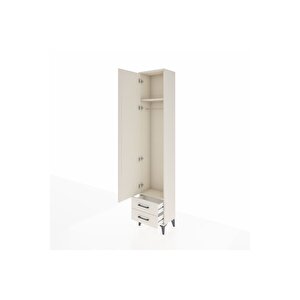 Arges Dolap 2 Raflı 2 Çekmeceli Tek Askılı 44x30x221 Aytaşı-aytaşı