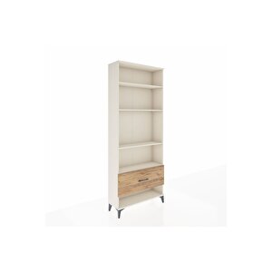 Arges Dolap 4 Raflı Tek Çekmeceli 88x30x221 Aytaşı-çam