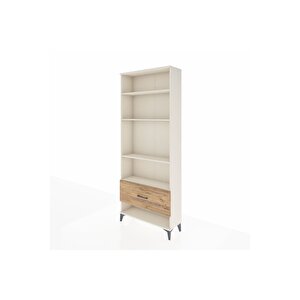 Arges Dolap 4 Raflı Tek Çekmeceli 88x30x221 Aytaşı-çam