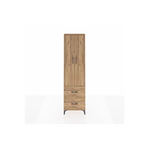 Arges Dolap 4 Raflı 2 Çekmeceli 2 Kapaklı 60x30x221 Çam-çam