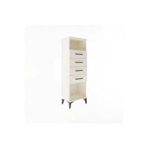 Arges Dolap Tek Raflı 4 Çekmeceli 44x30x134 Aytaşı-aytaşı