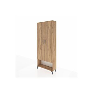 Arges Dolap 2 Raflı 2 Kapaklı Tek Askılı 88x30x221 Çam-çam